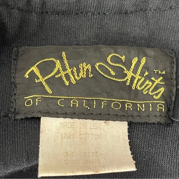 Vintage Phun Shirts of California Black Embroidered & Embellished Ruffle Jacket - Picture 9 of 10